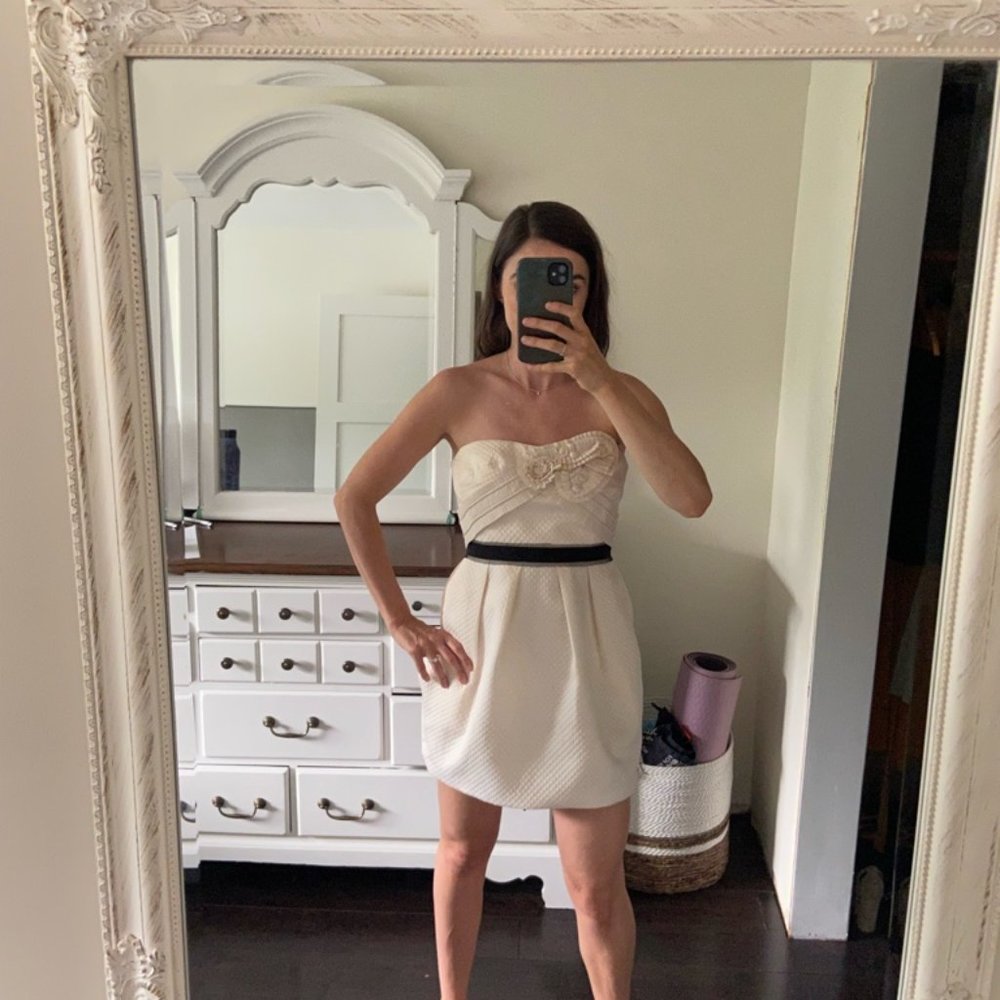 BCBG Cream Dress